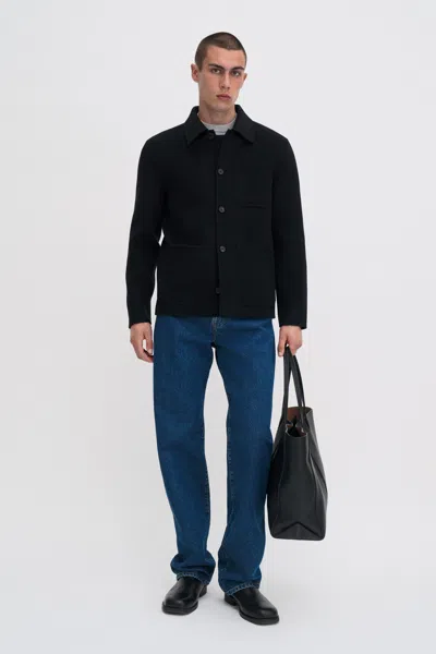 Filippa K Doublé Wool Work Jacket In Black