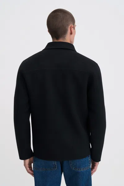Filippa K Doublé Wool Work Jacket In Black