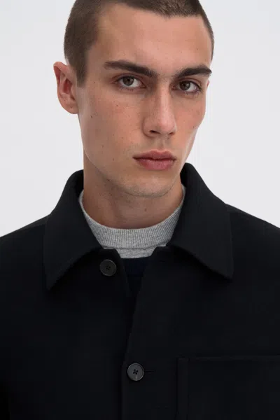 Filippa K Doublé Wool Work Jacket In Black