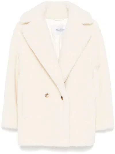 Max Mara Short Teddy Bear Icon Coat In Alpaca And Wool In Multi