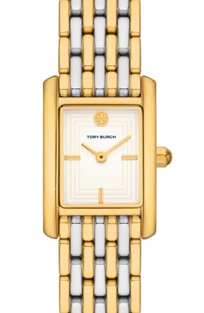 Tory Burch The Eleanor Two-hand Two-tone Stainless Steel Watch In Multicolor