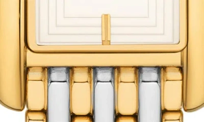 Tory Burch The Eleanor Two-hand Two-tone Stainless Steel Watch In Multicolor