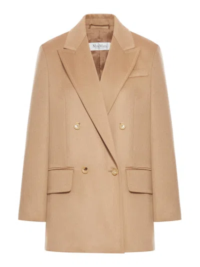 Max Mara Olimpia Jacket In Camel Sable In Brown
