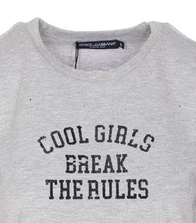 Dolce & Gabbana Dolce&gabbana Women Printed T-shirt In Gray