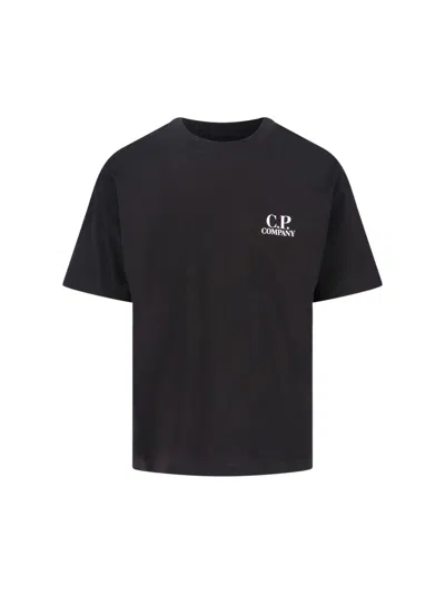 C.p. Company T-shirt In Jersey In Black