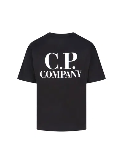 C.p. Company T-shirt In Jersey In Black