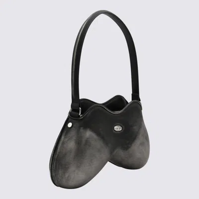 Diesel Double-d Shoulder Pu Shoulder Bag In Black