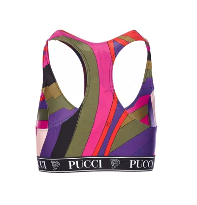 Pucci Iride Print Top In Multi