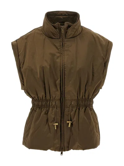 Isabel Marant Étoile Dastyni Puffer Jackets Green In Brown