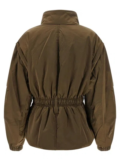 Isabel Marant Étoile Dastyni Puffer Jackets Green In Brown