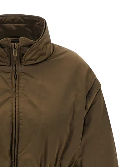 Isabel Marant Étoile Dastyni Puffer Jackets Green In Brown