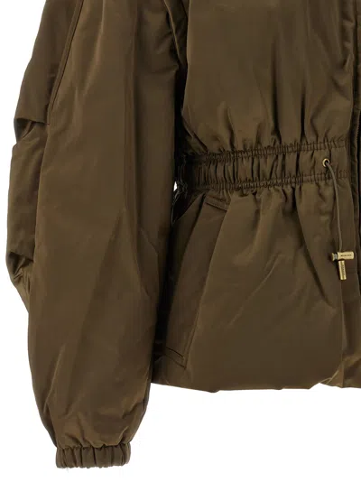 Isabel Marant Étoile Dastyni Puffer Jackets Green In Brown