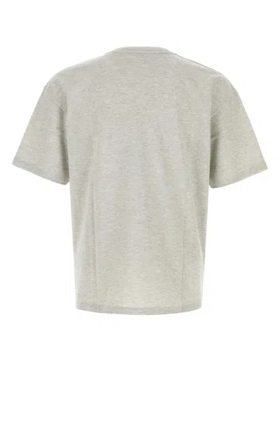 Saint Laurent Grey Crewneck T-shirt With Cassandre Embroidery In Cotton Man In Multi