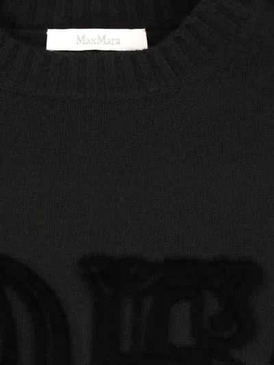 Max Mara Wool And Cashmere Blend Sweater In Black