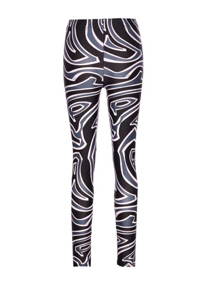 Pucci Abstract Pattern Stretch Fit Trousers In Multi