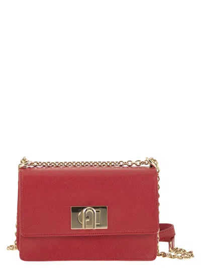 Furla Mini Chain Strap Crossbody Bag In Red