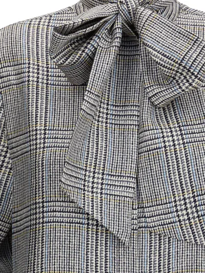 Thom Browne Prince Of Wales Check Shirt Shirt And Blouse Multicolor In Gray