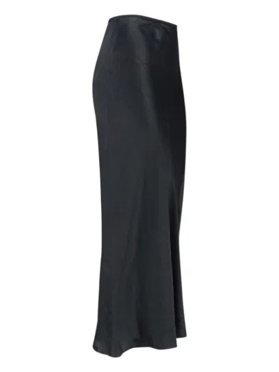 Maison Margiela Long Flared Skirt In Black