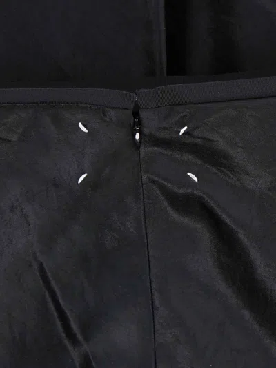 Maison Margiela Long Flared Skirt In Black
