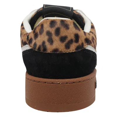 Fendi Low-top Platform In Multicolor Cavallino Calfskin And Suede In Multi