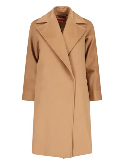Max Mara Dravenna Coat In Brown