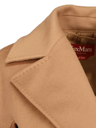 Max Mara Dravenna Coat In Brown