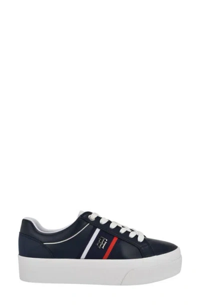 Tommy Hilfiger Banner Stripe Cupsole Sneaker In Blue
