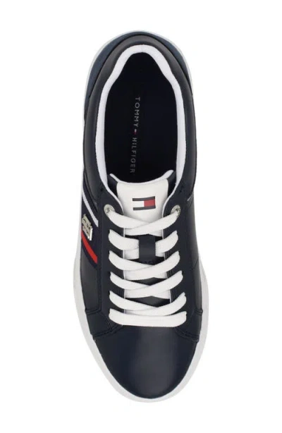 Tommy Hilfiger Banner Stripe Cupsole Sneaker In Blue