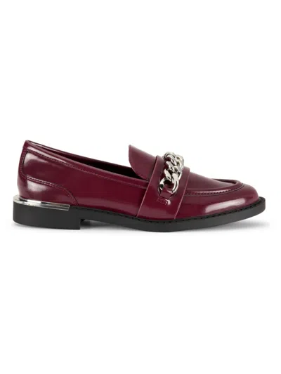 Dkny Radisson Bit Loafer In Burgundy