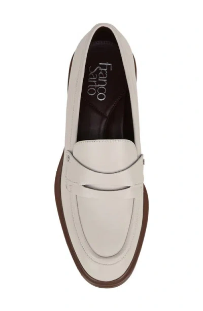Franco Sarto Women's Edith Almond Toe Penny Loafers In White