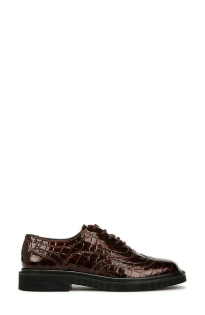 Franco Sarto Women's Audrey Square Toe Lace Up Oxfords In Brown