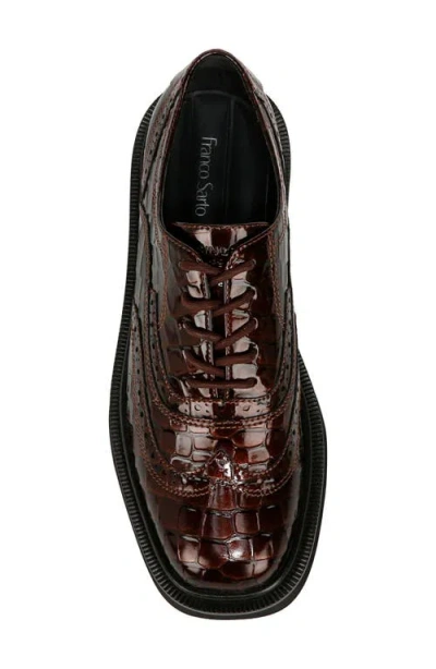 Franco Sarto Women's Audrey Square Toe Lace Up Oxfords In Brown