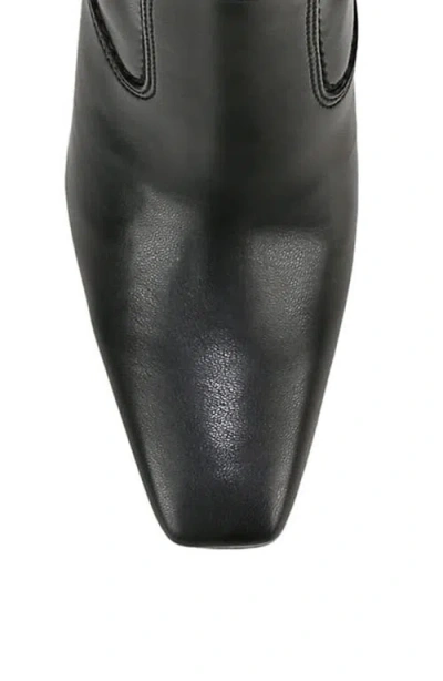 Franco Sarto Womens Jonie Square Toe Zip Tall Boots Regular Wide Calf In Black