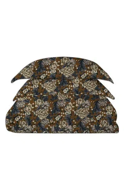 Scotch & Soda 3-piece Full/queen Floral Comforter & Sham Set In Brown