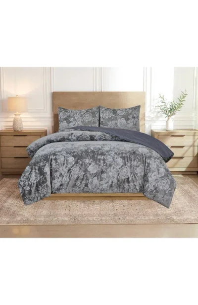 Scotch & Soda 3-piece King Floral Comforter & Sham Set In Gray