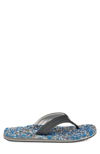 Sanuk Bubblecush Flip Flop In Blue