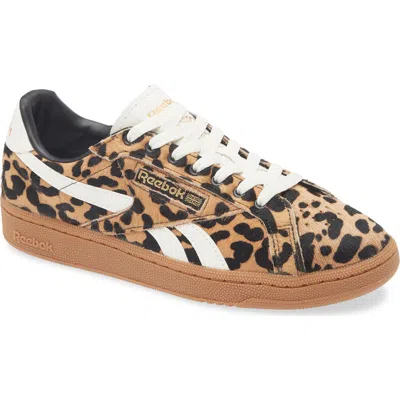 Reebok Club C Grounds Uk Sneakers Vintage Leopard In Brown