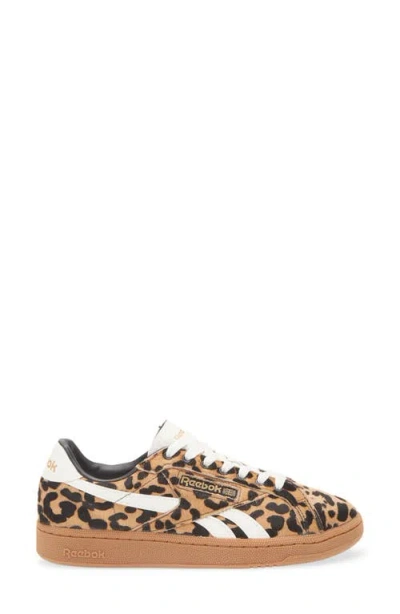 Reebok Club C Grounds Uk Sneakers Vintage Leopard In Brown