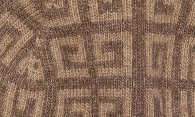 Givenchy Double Face Knit Beanie In Brown