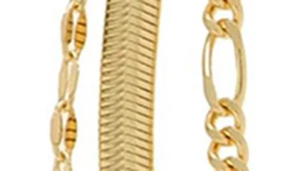 Ettika Layered Mixed Chain Necklace In Gold
