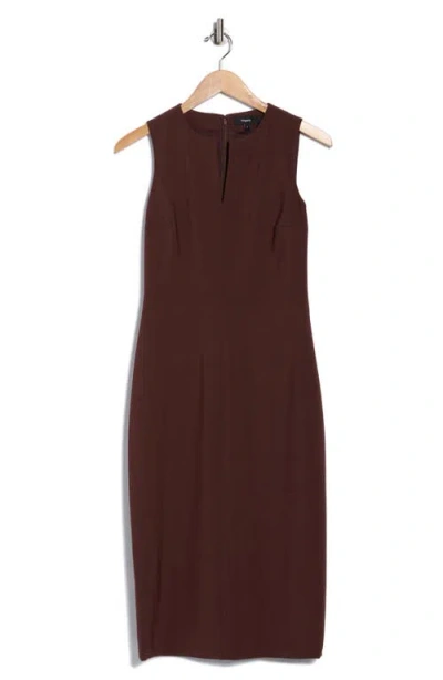 Theory Miyani Sevona Wool Blend Midi Sheath Dress In Multi