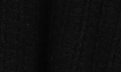 Max Studio Waffle Button Front Cardigan In Black