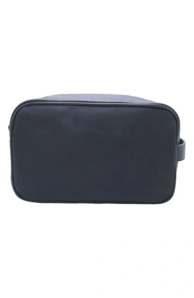 Robert Graham Skipper Faux Leather Dopp Kit In Blue
