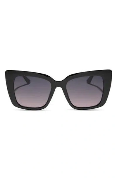 Diff 54mm Cat Eye Sunglasses In Black