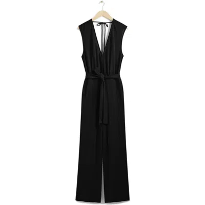 & Other Stories Maxima Speed Jumpsuit In Black