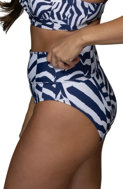 Jantzen Barbara Convertible Bikini Bottoms In Blue