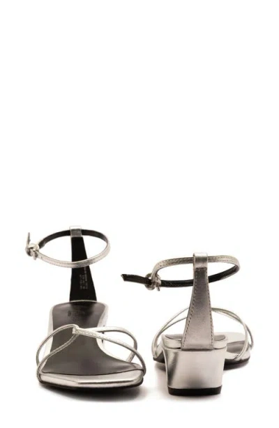 Off The Hook London Holborn Block Heel Sandal In Silver