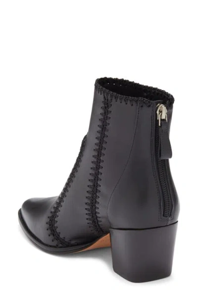 Alexandre Birman Benta Whipstitch Bootie In Black