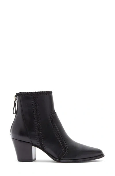 Alexandre Birman Benta Whipstitch Bootie In Black