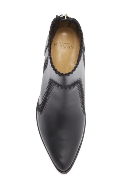 Alexandre Birman Benta Whipstitch Bootie In Black